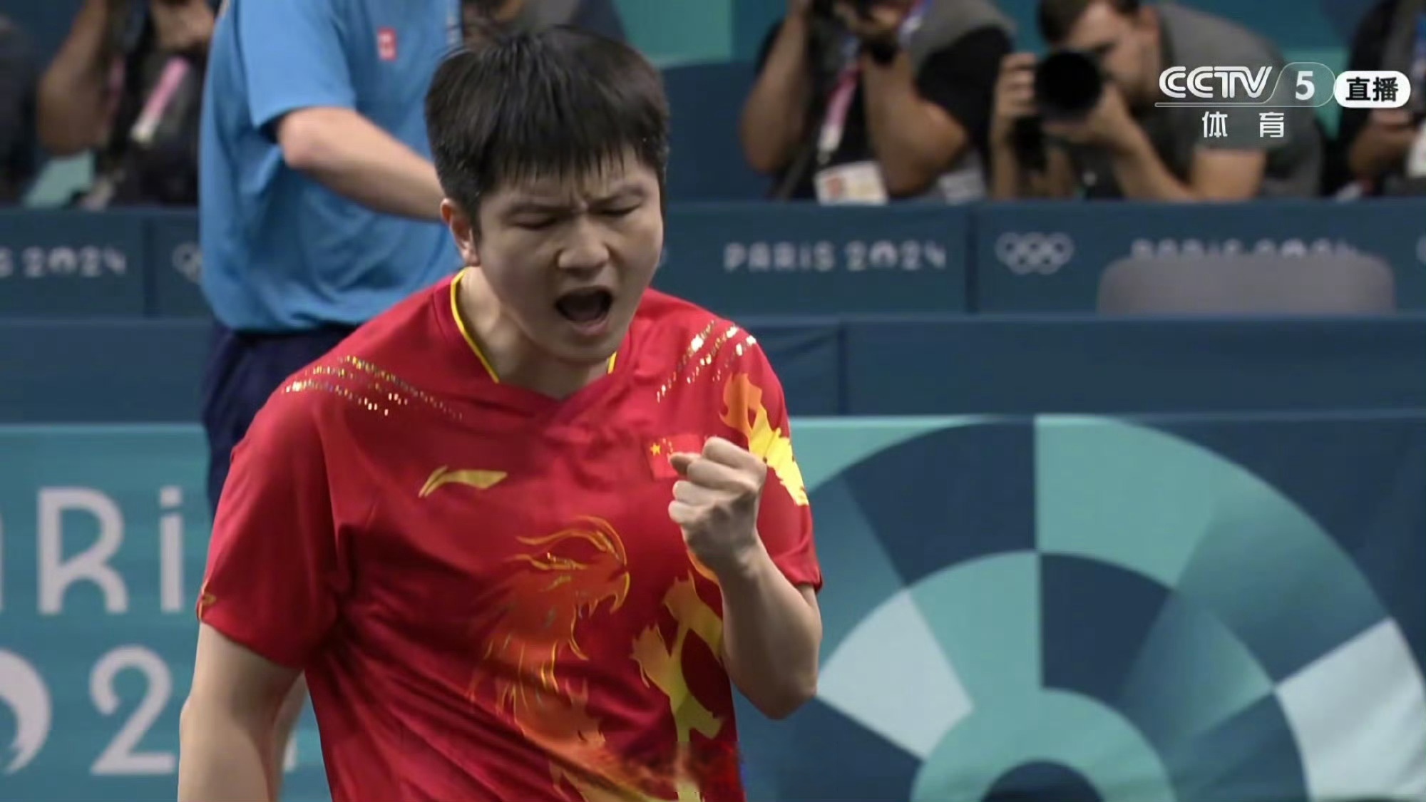 乒乓球男单决赛：中国选手夺冠